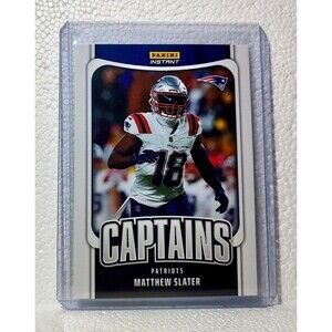 Matthew Slater 2023 Panini NFL Captain #22 Football Card Patriots 1/331